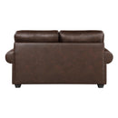  Manufacturer Color_Dark Brown -- Franklin 9260DB-2 Love Seat IMAGE 4