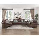  Manufacturer Color_Dark Brown -- Franklin 9260DB-2 Love Seat IMAGE 6