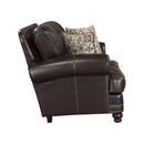  Homelegance Milford 9268BRW-2 Love Seat IMAGE 3