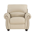  Manufacturer Color_Cream -- Homelegance Foxborough Stationary Leather Match Chair IMAGE 1