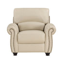  Manufacturer Color_Cream -- Homelegance Foxborough Stationary Leather Match Chair IMAGE 1