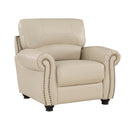  Manufacturer Color_Cream -- Homelegance Foxborough Stationary Leather Match Chair IMAGE 2