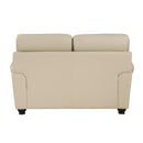  Manufacturer Color_Cream -- Homelegance Foxborough Stationary Leather Match Loveseat IMAGE 3