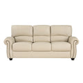  Manufacturer Color_Cream -- Homelegance Foxborough Stationary Leather Match Sofa IMAGE 1