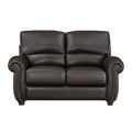  Manufacturer Color_Dark brown -- Foxborough 9269DB-2 Love Seat IMAGE 1