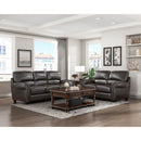  Manufacturer Color_Dark brown -- Foxborough 9269DB-2 Love Seat IMAGE 4