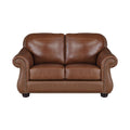  Manufacturer Color_Camel brown -- Homelegance Attleboro Stationary Loveseat IMAGE 1