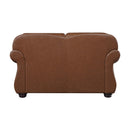  Manufacturer Color_Camel brown -- Homelegance Attleboro Stationary Loveseat IMAGE 3