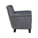  Manufacturer Color_Burnish Grey -- Homelegance Braintree Stationary Leather Accent Chair IMAGE 3