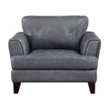  Manufacturer Color_Burnish Grey -- Homelegance Thierry Stationary Leather Chair IMAGE 1