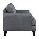  Manufacturer Color_Burnish Grey -- Homelegance Thierry Stationary Leather Chair IMAGE 3