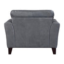  Manufacturer Color_Burnish Grey -- Homelegance Thierry Stationary Leather Chair IMAGE 4