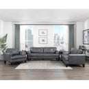  Manufacturer Color_Burnish Grey -- Homelegance Thierry Stationary Leather Chair IMAGE 5