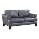  Manufacturer Color_Burnish Grey -- Homelegance Thierry Stationary Leather Loveseat IMAGE 2