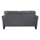  Manufacturer Color_Burnish Grey -- Homelegance Thierry Stationary Leather Loveseat IMAGE 3