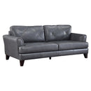  Manufacturer Color_Burnish Grey -- Homelegance Thierry Stationary Leather Sofa IMAGE 2