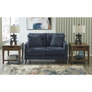  Manufacturer Color_Navy -- Signature Design by Ashley Bixler Stationary Fabric Loveseat IMAGE 5