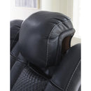  Manufacturer Color_Sapphire -- Fyne-Dyme 3660318 Power Reclining Loveseat with Console and Adjustable Headrest IMAGE 10