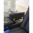  Manufacturer Color_Sapphire -- Fyne-Dyme 3660318 Power Reclining Loveseat with Console and Adjustable Headrest IMAGE 11