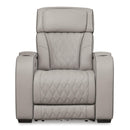  Manufacturer Color_Grey --  Signature Design by Ashley Boyington Power Leather Match Recliner IMAGE 3