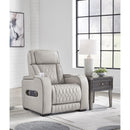  Manufacturer Color_Grey --  Signature Design by Ashley Boyington Power Leather Match Recliner IMAGE 6