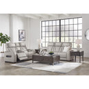  Manufacturer Color_Grey --  Signature Design by Ashley Boyington Power Reclining Leather Match Sofa IMAGE 15