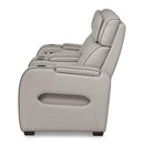  Manufacturer Color_Grey --  Signature Design by Ashley Boyington Power Reclining Leather Match Loveseat with Console IMAGE 4