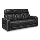  Manufacturer Color_Black --  Boyington U2710615 Power Reclining Sofa with Adjustable Headrest IMAGE 1
