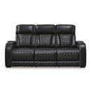  Manufacturer Color_Black --  Boyington U2710615 Power Reclining Sofa with Adjustable Headrest IMAGE 3
