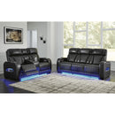  Manufacturer Color_Black --  Boyington U2710618 Power Reclining Loveseat with Console and Adjustable Headrest IMAGE 15