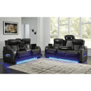  Manufacturer Color_Black --  Boyington U2710618 Power Reclining Loveseat with Console and Adjustable Headrest IMAGE 16