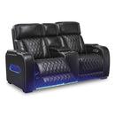  Manufacturer Color_Black --  Boyington U2710618 Power Reclining Loveseat with Console and Adjustable Headrest IMAGE 2