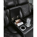  Manufacturer Color_Black --  Boyington U2710618 Power Reclining Loveseat with Console and Adjustable Headrest IMAGE 9