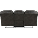  Manufacturer Color_Chocolate -- Homelegance Gainesville Reclining Leather Look Sofa IMAGE 4