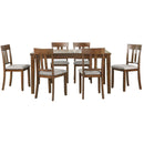  Homelegance Prineville 5762 7 pc Dinette Set - Cherry IMAGE 2