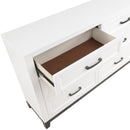  Color_Grey/ White -- Garretson 1450WH-5 Dresser IMAGE 4