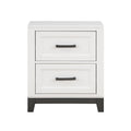  Color_Grey/ White -- Garretson 1450WH-4 Night Stand IMAGE 1