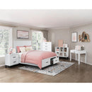  Color_Grey/ White -- Garretson 1450WH-4 Night Stand IMAGE 7