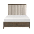  Size_California King -- Cambridge 1422KN-1CK* California King Platform Bed with Footboard Storage IMAGE 1