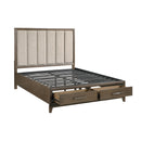  Size_California King -- Cambridge 1422KN-1CK* California King Platform Bed with Footboard Storage IMAGE 6