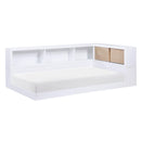  Homelegance Asker B2012BCT-1BC* Twin Bookcase Corner Platform Bed IMAGE 1