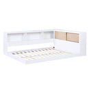  Homelegance Asker B2012BCF-1BC* Full Bookcase Corner Platform Bed IMAGE 4