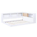  Homelegance Asker B2012BCF-1BC* Full Bookcase Corner Platform Bed IMAGE 9