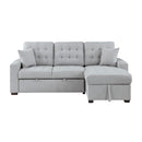  Homelegance McCafferty 9916GY*2LLRC 2 pc Sectional with Pull-out Bed and Right Chaise with Hidden Storage IMAGE 1