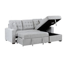  Homelegance McCafferty 9916GY*2LLRC 2 pc Sectional with Pull-out Bed and Right Chaise with Hidden Storage IMAGE 6