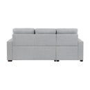  Homelegance McCafferty 9916GY*2LCRL 2 pc Sectional with Pull-out Bed and Left Chaise with Hidden Storage IMAGE 5