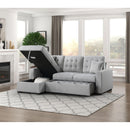  Homelegance McCafferty 9916GY*2LCRL 2 pc Sectional with Pull-out Bed and Left Chaise with Hidden Storage IMAGE 9