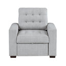  Manufacturer Color_Grey -- Homelegance McCafferty Stationary Fabric Chair IMAGE 1
