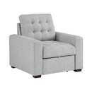  Manufacturer Color_Grey -- Homelegance McCafferty Stationary Fabric Chair IMAGE 2