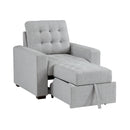 Manufacturer Color_Grey -- Homelegance McCafferty Stationary Fabric Chair IMAGE 5